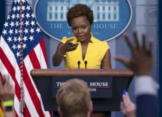 Karine Jean-Pierre makes history as first openly gay woman to deliver the White House press briefing – WMUR Manchester