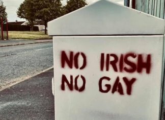 Northern Irish town vandalised with horrific ‘no Irish, no gay’ graffiti – PinkNews