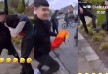 Teens laugh as they beat up a gay boy & vandalize rainbow flag in violent “Gay Day” rampage – LGBTQ Nation