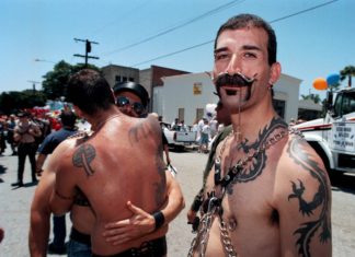 Woman looking lost in a sea of shirtless, leather-clad men at San Francisco gay event identifies herself – The Independent