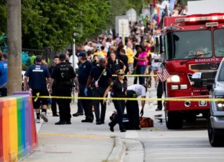 1 dead after people hit by truck at gay pride march – KABC-TV