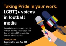 Join our ‘LGBTQ+ Voices in Football Media’ event on Monday evening – Sports Media LGBT+