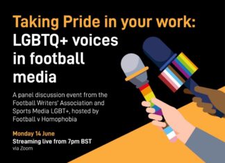 Join our ‘LGBTQ+ Voices in Football Media’ event on Monday evening – Sports Media LGBT+