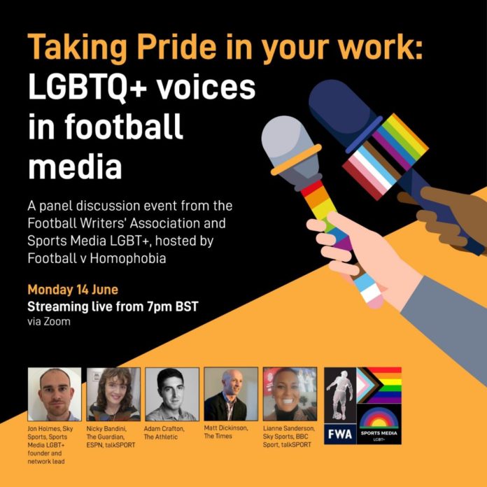 Join our 'LGBTQ+ Voices in Football Media' event on Monday evening - Sports Media LGBT+