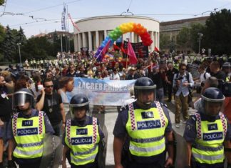 Rainbow flag burned and marchers assaulted at Zagreb gay pride march – Euronews