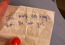 Gay guy slips warning note to woman on an unsettling date: ‘Run. Be safe girl’ – Yahoo Eurosport UK