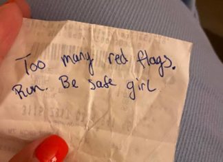 Gay guy slips warning note to woman on an unsettling date: ‘Run. Be safe girl’ – Yahoo Eurosport UK