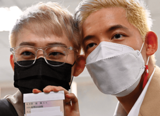 This Gay Couple Celebrated a Big Win for Marriage Equality in Taiwan – Out Magazine