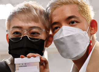 This Gay Couple Celebrated a Big Win for Marriage Equality in Taiwan – Yahoo News