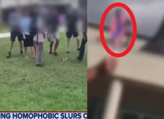 Students yell slurs & carry handmade Confederate flag at “terrifying” anti-gay school rally – LGBTQ Nation