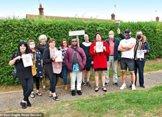 Villagers campaigning against gay sex parties accused of ‘hate crimes’ against transgender owner – Daily Mail
