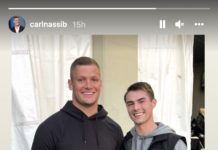 Carl Nassib will play on Thanksgiving with his boyfriend Erik Gudzinas in his corner – Outsports