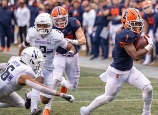 Tate | Passing game shows up as Illini pass by Wildcats – Champaign/Urbana News-Gazette