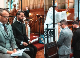 Wales: Gay priest and husband receive historic blessing in church – Metro.co.uk
