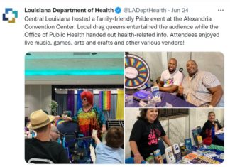 Drag queen tweet stirs controversy for Louisiana Department of Health – Louisana Illuminator