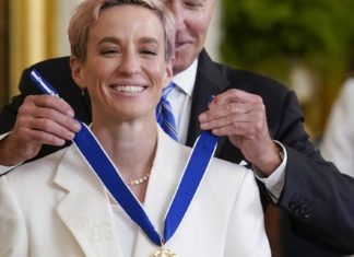 Megan Rapinoe receives Presidential Medal of Freedom, nation’s highest civilian honor – The Seattle Times