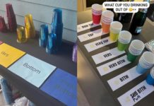 Twitter can’t decide whether these color-coded drinking cups at a gay party are fun or tacky – Queerty