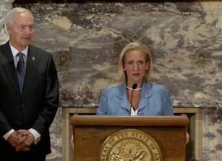 Arkansas ‘values’ on display: Governor will stand in bathroom door against non-existent transgender surge and gay rights in general – Arkansas Times