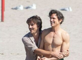 Bridgerton and AHS stars get intimate in set pic from new gay drama series – Digital Spy