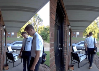 Mormon missionaries flee after spotting gay couple’s doormat – PinkNews