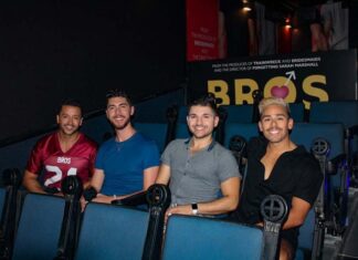 Photo Drop – Hamburger Mary’s Hosts BROS Gay Romcom Mobile Pop-Up – WEHO TIMES