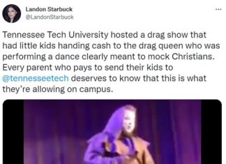 Tennessee Tech is slammed for putting on a campus drag show mocking Christianity with kids present – Daily Mail