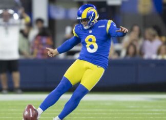 Rams kicker Matt Gay brought to his knees by uniform fine from NFL – Los Angeles Times