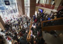 University of Florida students protest against Ben Sasse’s anti-LGBTQ past – NBC News