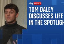 Tom Daley says 'it's scary how LGBT rights are being dangerously threatened' - Sky News