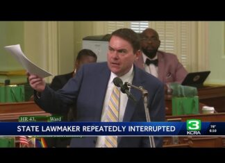 California Democratic leader repeatedly interrupts gay GOP Assemblymember during Pride discussion - KCRA