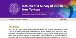 New York State LGBTQ survey reveals demographic trends, health disparities - Gay City News
