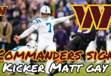 Commanders sign kicker Matt Gay and release Zane Gonzalez - FOX Sports