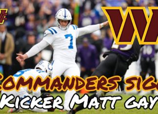 Commanders sign kicker Matt Gay and release Zane Gonzalez - FOX Sports