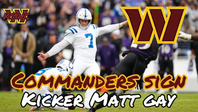 Commanders sign kicker Matt Gay and release Zane Gonzalez - FOX Sports