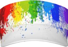 Pride Sun Hat Funny LGBT Gay Pride Sports Sun Visor Hats Women Men Wide Rainbow Visor - roarmag.org