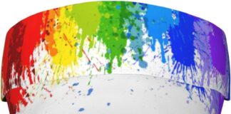 Pride Sun Hat Funny LGBT Gay Pride Sports Sun Visor Hats Women Men Wide Rainbow Visor - roarmag.org