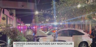 Driver crashes outside gay San Jose nightclubs a day before Pride – KTVU Driver crashes outside gay San Jose nightclubs a day before Pride - KTVU