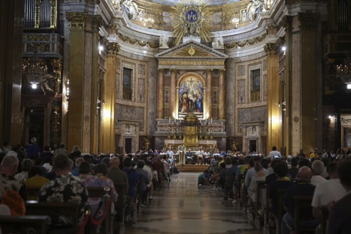 Italian bishop celebrates Mass for LGBT pilgrimage in Rome’s Church of the Gesù - Catholic News Agency