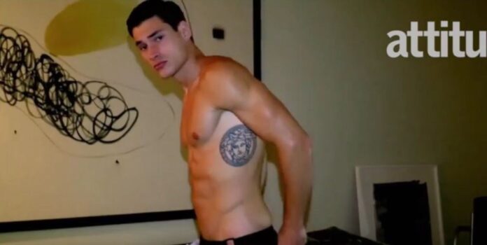 Model Michael Spadino strips down to his smalls for Attitude's August issue - WATCH (NSFW) - attitude.co.uk