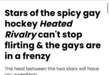 Stars of the spicy gay hockey novel 'Heated Rivalry' can't stop flirting & the gays are losing it - pride.com