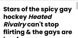Stars of the spicy gay hockey novel 'Heated Rivalry' can't stop flirting & the gays are losing it - pride.com