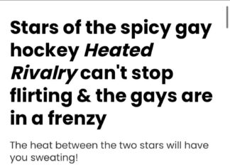 Stars of the spicy gay hockey novel 'Heated Rivalry' can't stop flirting & the gays are losing it - pride.com