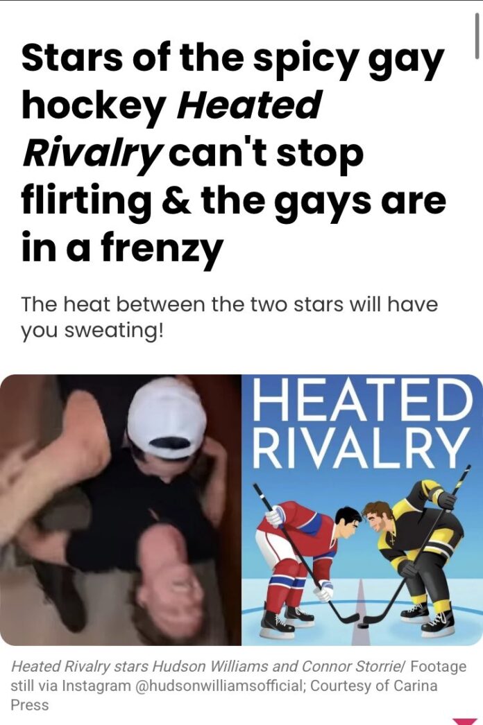 Stars of the spicy gay hockey novel 'Heated Rivalry' can't stop flirting & the gays are losing it - pride.com