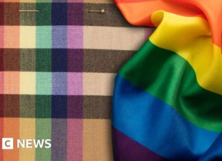 Burberry celebrates LGBTQ rainbow flag in latest fashion collection – BBC Burberry celebrates LGBTQ rainbow flag in latest fashion collection - BBC