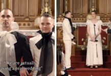 Celebrity designers shock fashion week audience with surprise gay Tinder wedding in middle of runway show - Daily Mail