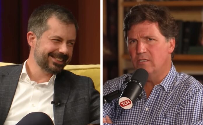 Pete Buttigieg Addresses the Tucker Carlson Conspiracy Theory That He Is 'Fake Gay' - People.com