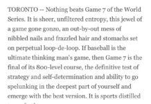 Passan: Why nothing beats Game 7 of the World Series - ESPN