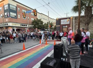 San Antonio’s LGBT community rallies to keep rainbow crosswalk; but Mayor Jones is 'not optimistic' - Texas Public Radio | TPR