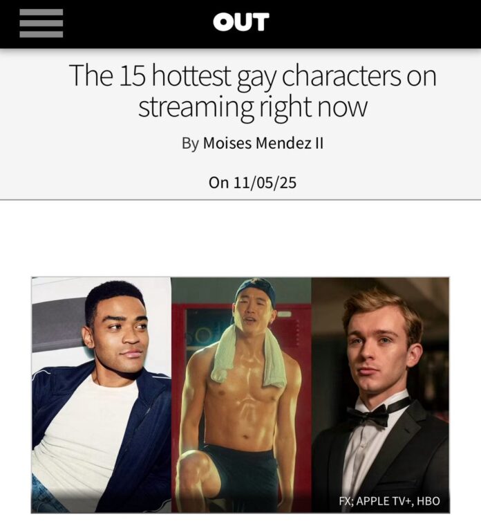 The 15 hottest gay characters on streaming right now - Out Magazine