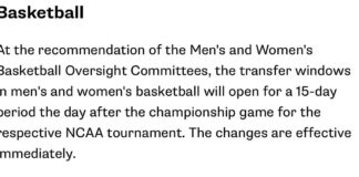 Division I Cabinet adopts new transfer windows in several sports - NCAA.org
